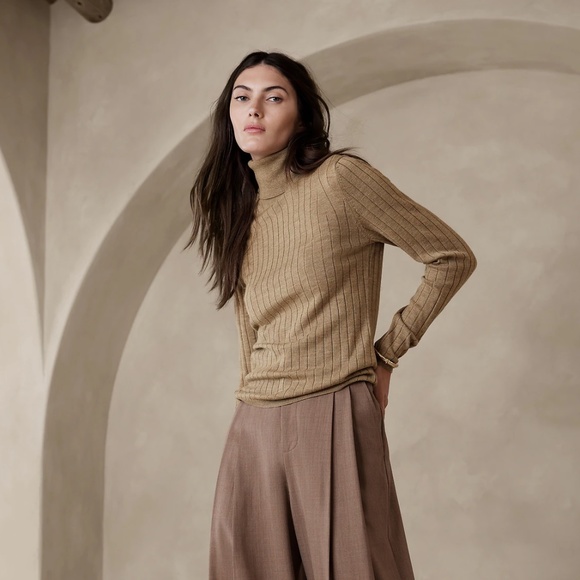 Banana Republic Sweaters - Banana Republic | Nezha Merino Turtleneck Sweater